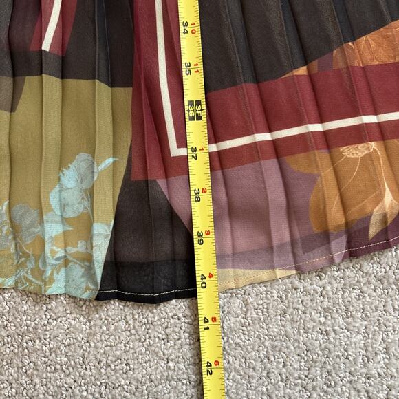 Anthropologie Maeve Consuela Pleated Maxi Skirt Pull-On Womens Size 8 NWT - Picture 8 of 11